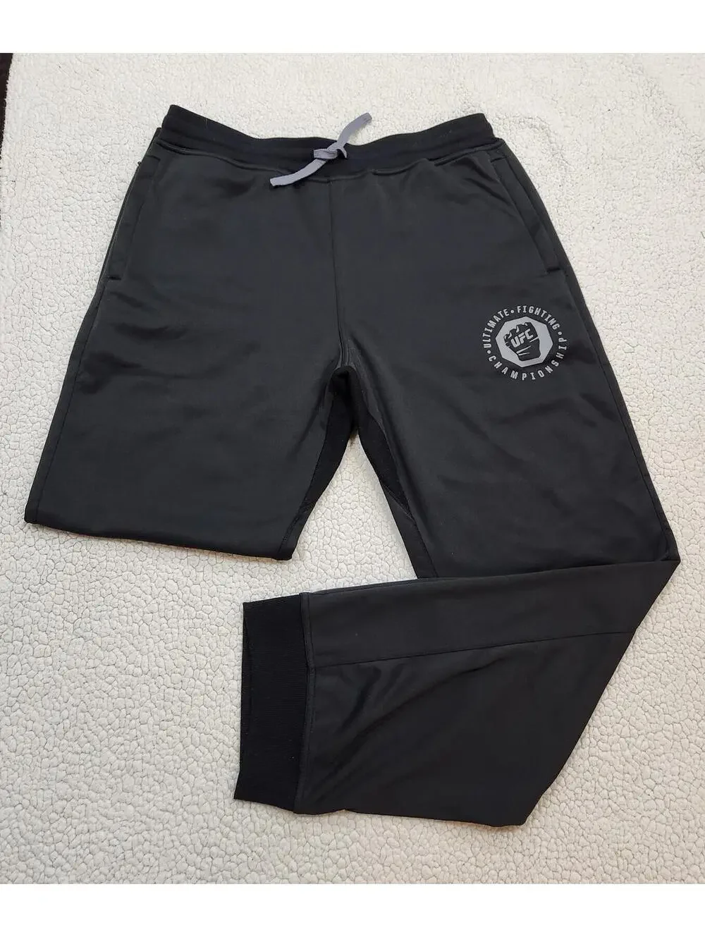 UFC Pants Mens XL Black Ultimate Fighting Championship MMA Sweatpants Joggers